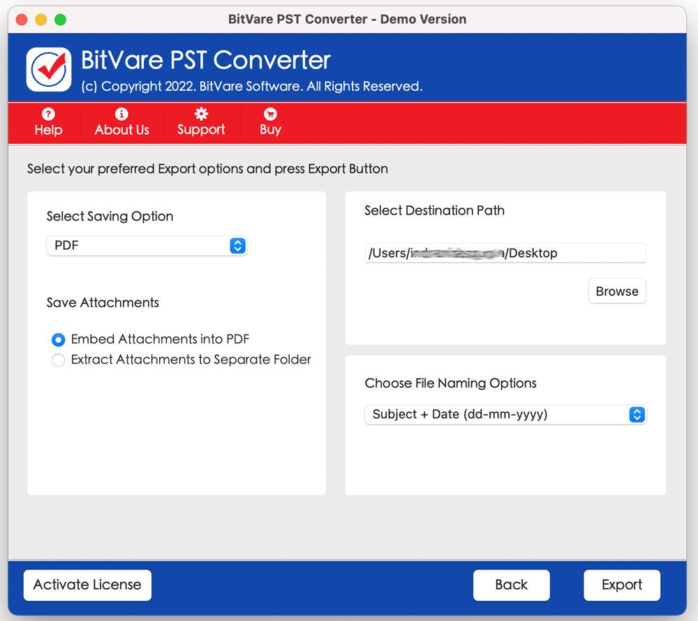 PST to CSV Converter