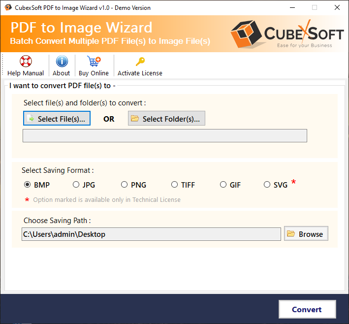 Convert File from PDF to TIFF
